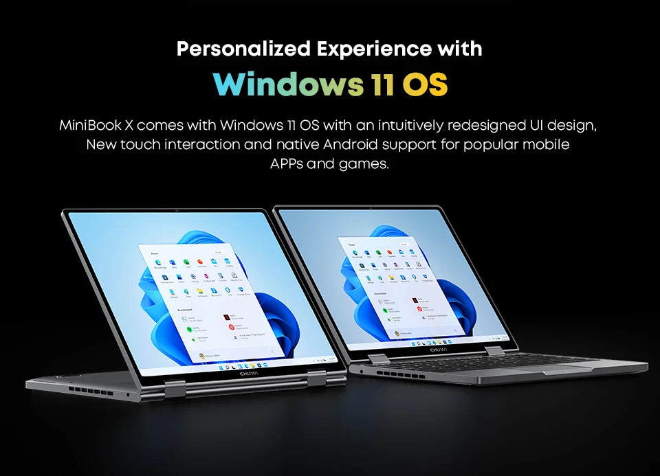 CHUWI MiniBook X Laptop Tablet 2 In 1 Intel N100 / N150 10.51" FHD IPS Screen 12GB LPDDR5 512G SSD Windows 11 Notebook 1200*1920