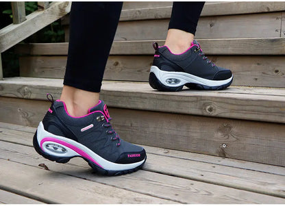 Women Sports Shoes Platform Sneakers Fashion Outdoor Hiking  Non-Slip Casual Shoes Low Top Running Shoes Women Footwear