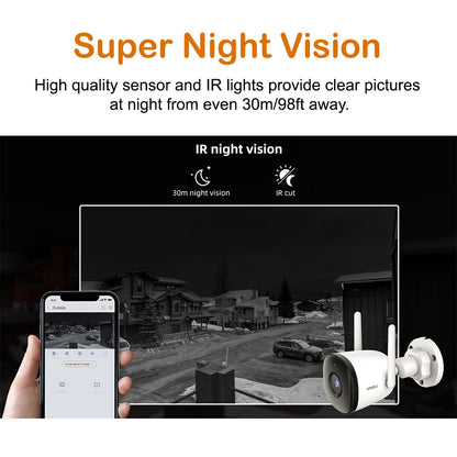 3PCS IMOU Bullet 2C 4MP Wifi Camera IP67 Weatherproof AI Human Detection Outdoor Surveillance IP Security Camera Wholesale