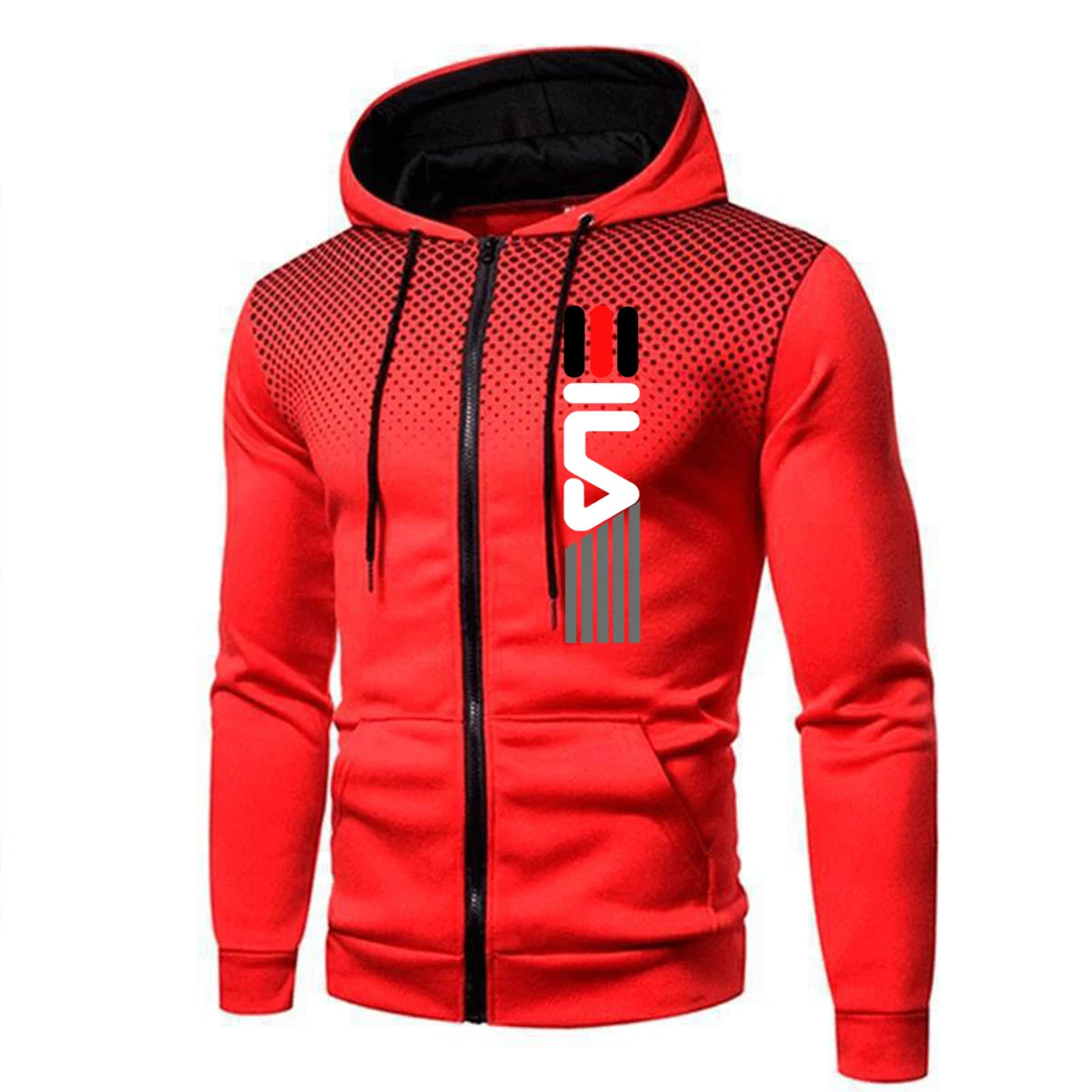 Men's Hoodie Black White Army Green Red Hooded Color Block Fleece Cool Casual Winter Clothing Apparel Hoodies Sweatshirts