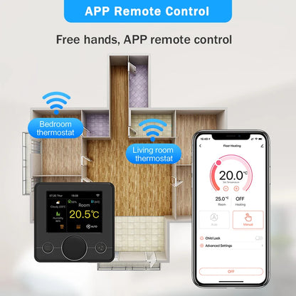 Tuya Wifi Thermostat Smart Thermostat Gas Boiler Water Floor Heating Termostato Digital Temperature Controller Smart Life Alexa