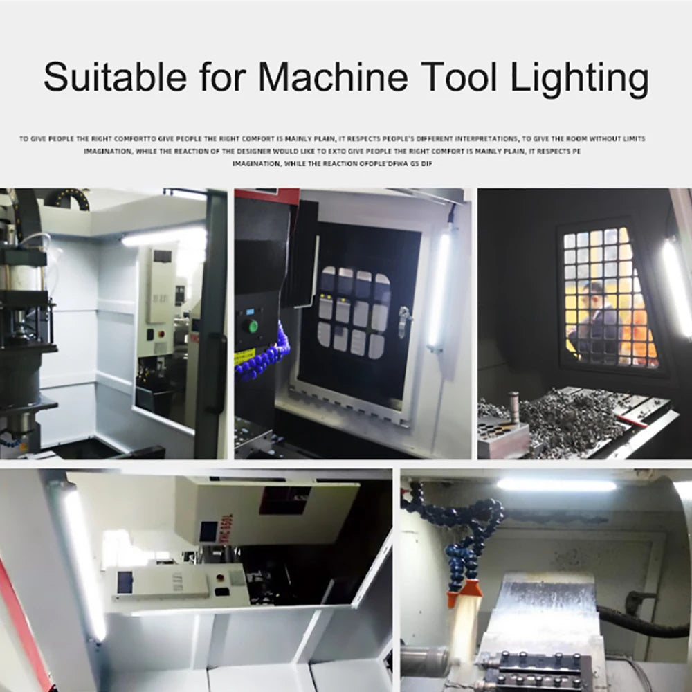 High Brightness LED Machine Tool Working Light Waterproof Oil-proof Explosion-Proof Lamp CNC Lathe Lighting Workshop Light