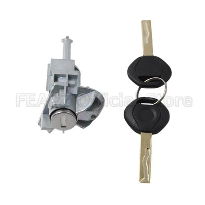 For BMW/ E46 3 Series Front Left Driver Door Lock Cylinder Barrel WITH 2 KEYS 51217019975, 51 21 7 019 975