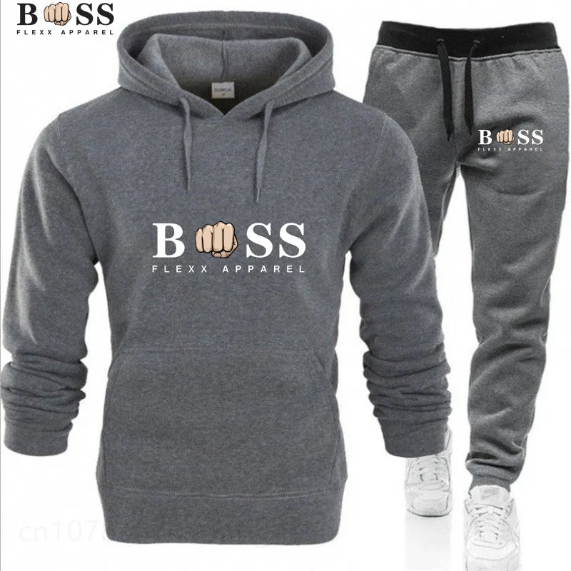 New Autumn Winter Men Women Tracksuit Hoodies + Pants 2Pcs Sets Suit Fashion Trend Hip Hop Y2K Clothing Sportswear Sweatshirts