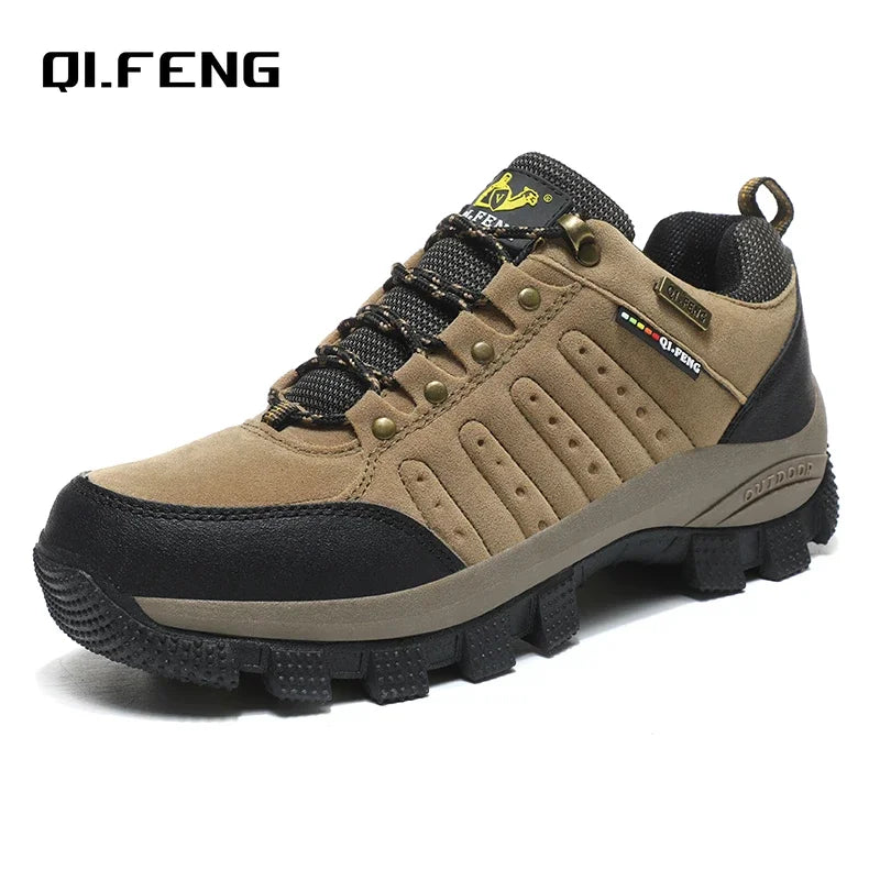 Men Casual Leather Shoes Classic Waterproof High Quality Shoes Women Climbing Shoes Outdoor Sneakers Trekking Leather Footwear