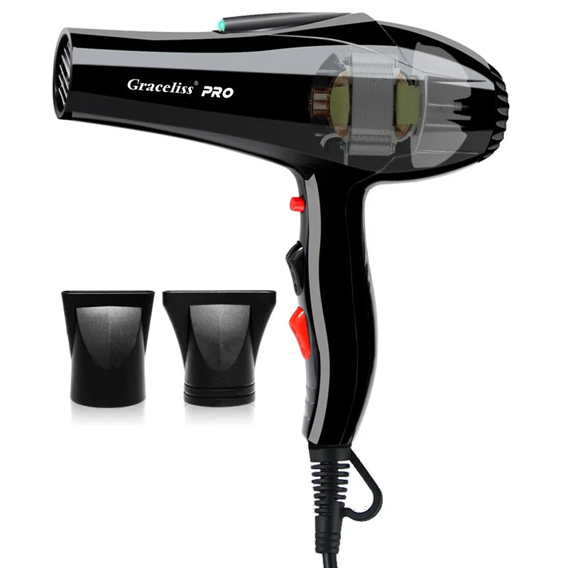 Real 2300W Professional Powerful Hair Dryer Fast Heating Hot And Cold Adjustment Ionic Air Blow Dryer For Hair Salon Use