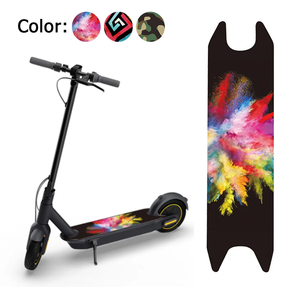 Self-Adhesive Scooter Pedal Sandpaper Footboard Sticker PVC Waterproof For Ninebot MAX‑G30 Aloof/Camouflage/Graffiti Tape