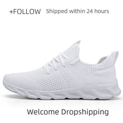 Men Light Running Shoes  Breathable Lace-Up Jogging Shoes for Man Sneakers Anti-Odor Men's Casual Shoes Drop Shipping