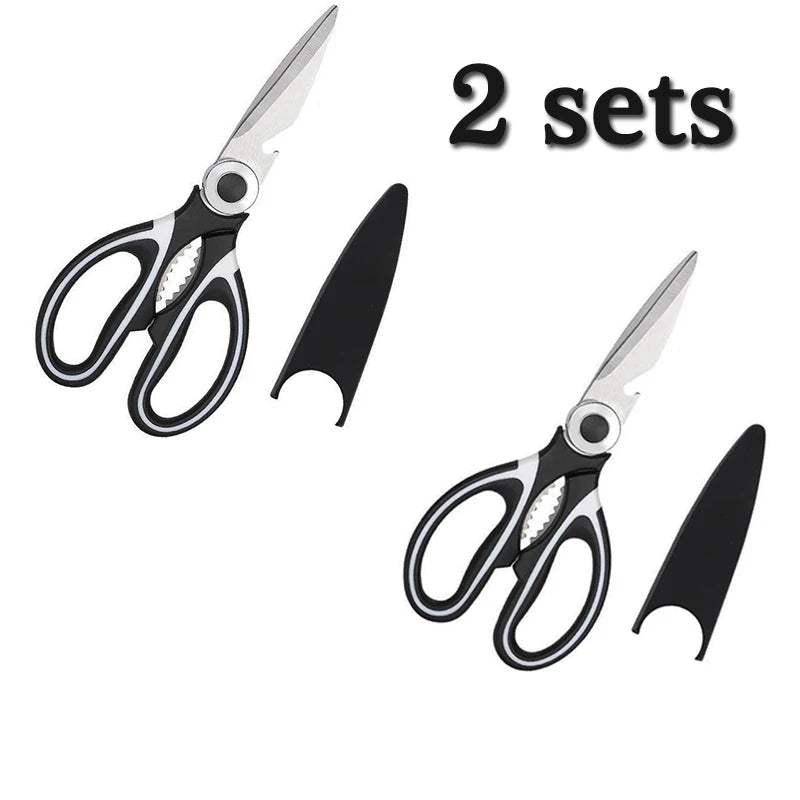 Multifunctional Stainless Steel Kitchen Tools For Cutting Vegetables Meat Fish Food Scissors Kitchen Multi-purpose Tools