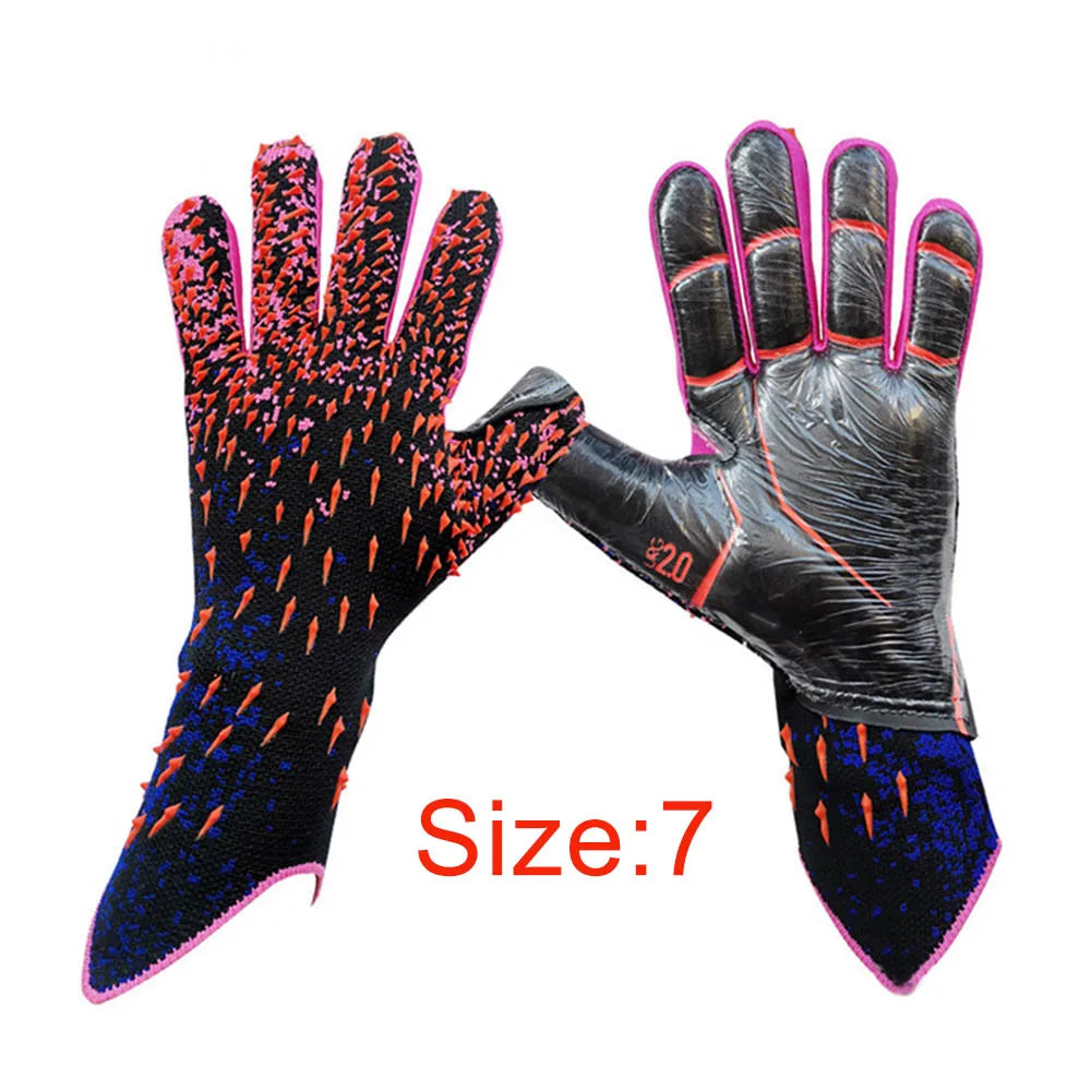 Soccer Goalie Gloves Latex Thickened Professional Goalkeeper Gloves for Adult Youth Football Sports Training and Match