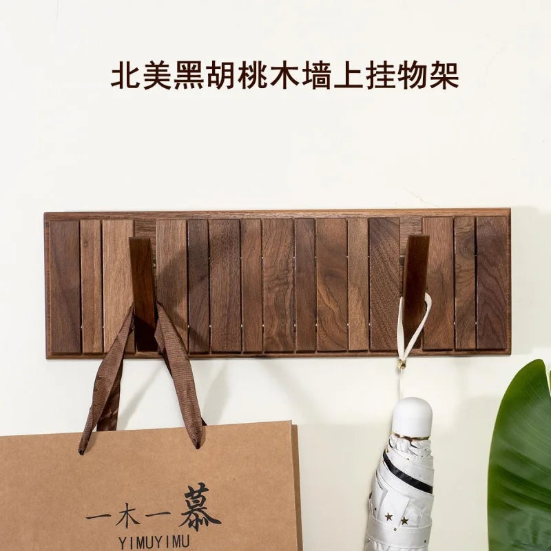 Wood Wall Hook Creative Piano Keys Wall Hanging Plate Coat Rack Doorway Hallway Living Room Hanger Behind the Door Wall Hanging