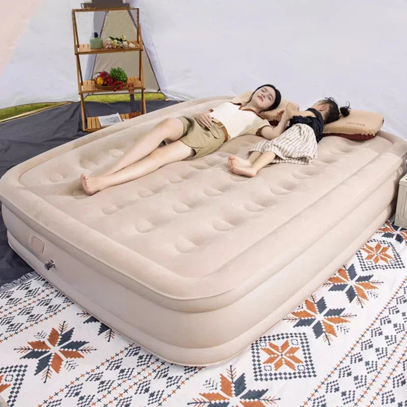 Camping Inflatable Mattress Built-in Pump Thicken Mat For Tent Bed Sleeping Pad Picnic Blanket Travel Air Mat Camping Equipment