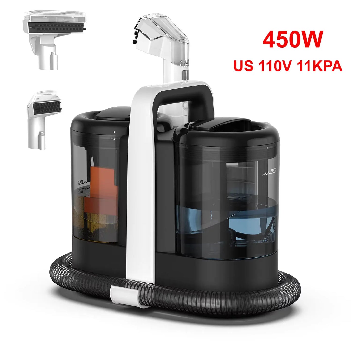 Mamnv Spot Cleaner 600/450W 15/11KPa Handheld Carpet Cleaner for Sofa Curtain Spray Suction Integrated Machine Clean Machine