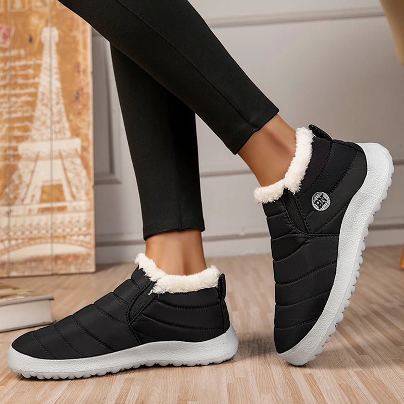 2025 Women Waterproof Shoes Sneakers Winter Plus Size Platform Shoes Flat Platform Sneakers Breathable Outdoor Shoes Woman Mujer