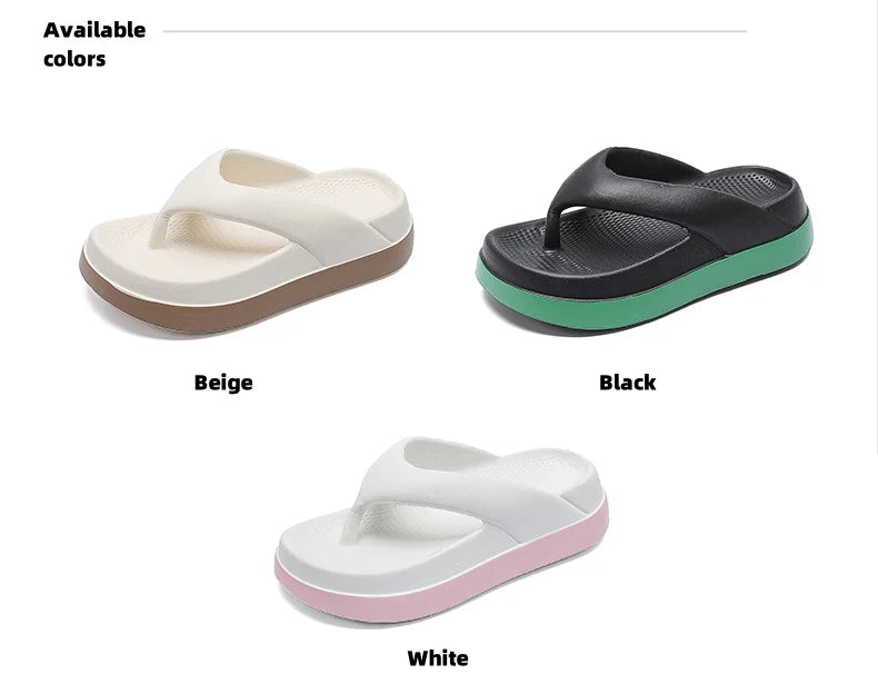 Woman flip flops Popular Design Shoes 2024 trend Casual Platform Sandals non-slip Outdoor slippers Unique features Flat sandals