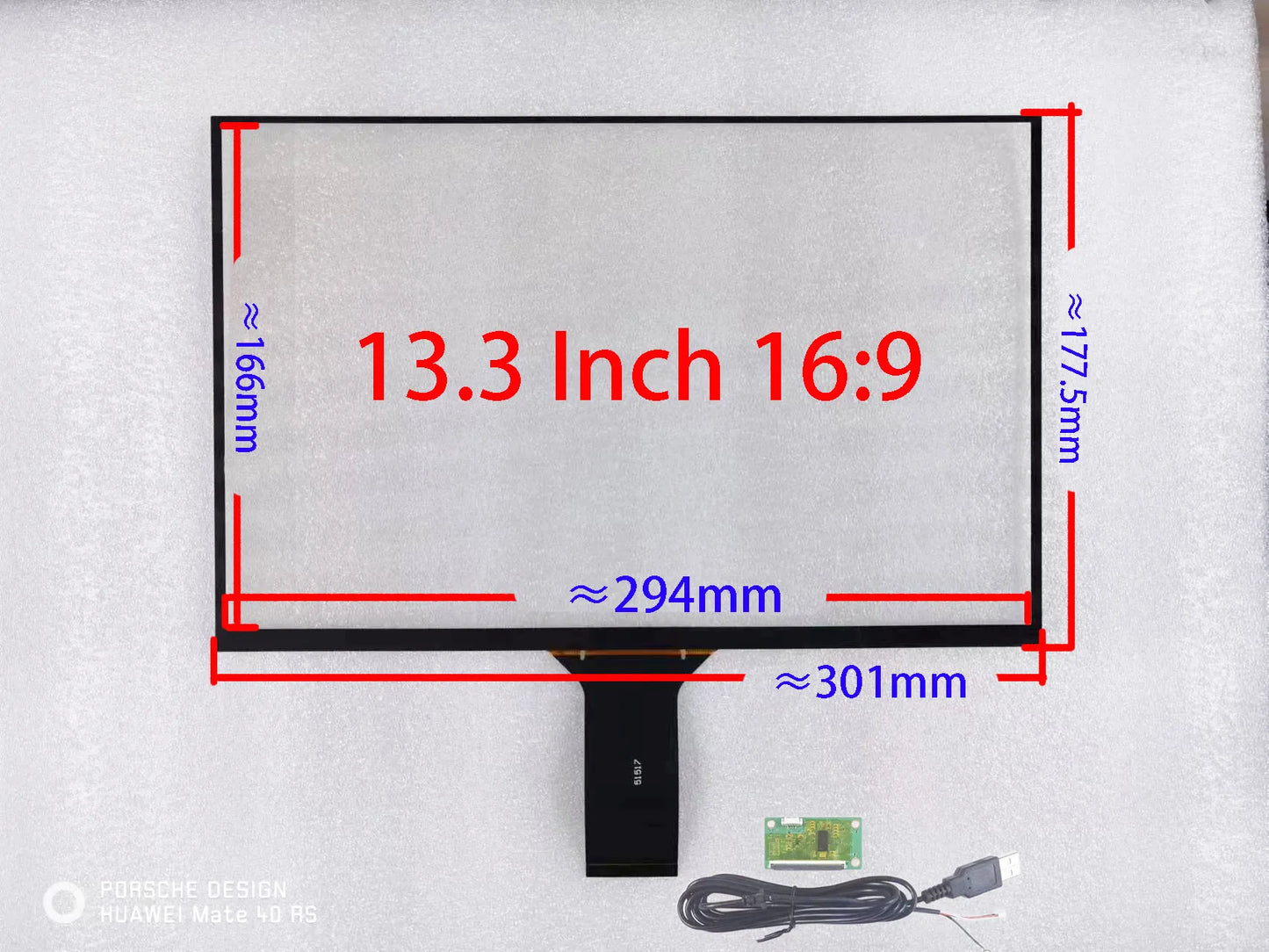 10.1/11.6/12.5/13.3/14/15.6/16 Inch USB Capacitive Touch Screen Sensor Digitizer Glass10Fingers Raspberry Pi Windows Hand Writer