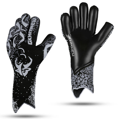 Soccer Goalie Gloves Youth Adults, 4+3mm Super Grip High Performance Goalkeeper Gloves, Breathable Soccer Gloves