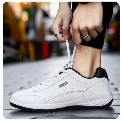 Fashion Casual Shoes Mens Outdoor Tennis Sneakers Lightweight Comfortable Lace Up PU Trainer Size Smaller Than Normals for Men