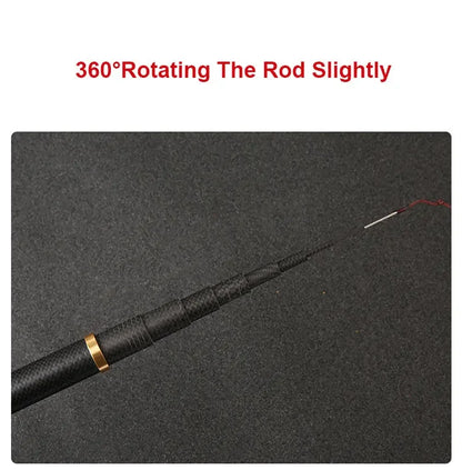 Telescopic Stream Rod 4.5M/5.4M/6.3M/7.2M/8M/9M/10M Carbon Reservoir Pond Fishing Rod Super Light Hard Fiber Hand Fishing Pole