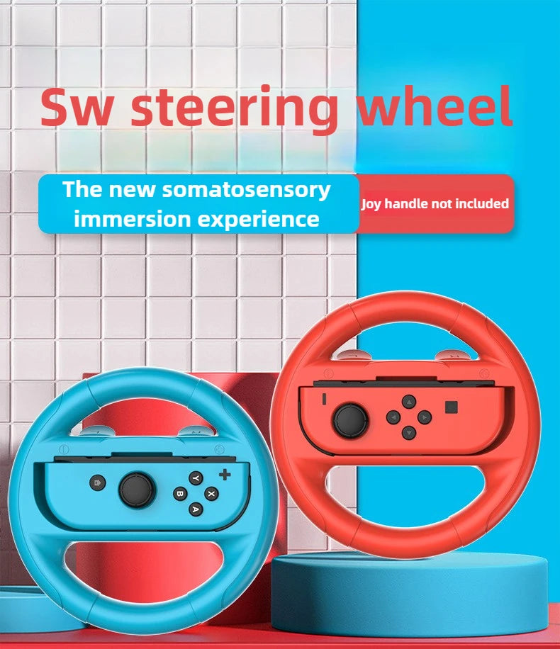 For Nintendo Switch Oled Steering Wheel Grip For Joy-con Joystick Handle Racing Game Controls Peripheral Accessories