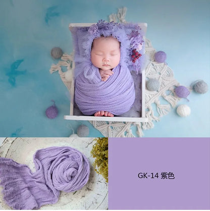 3 Meter seersucker wrap for newborn photography props,stretch baby wrap for photo shoot