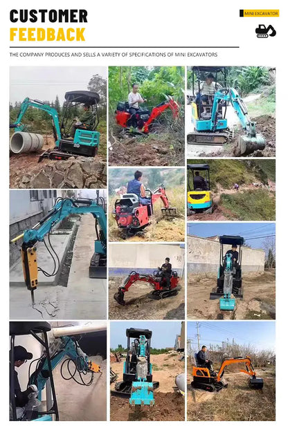 Home small excavator home garden use discounted price good machine condition customized product