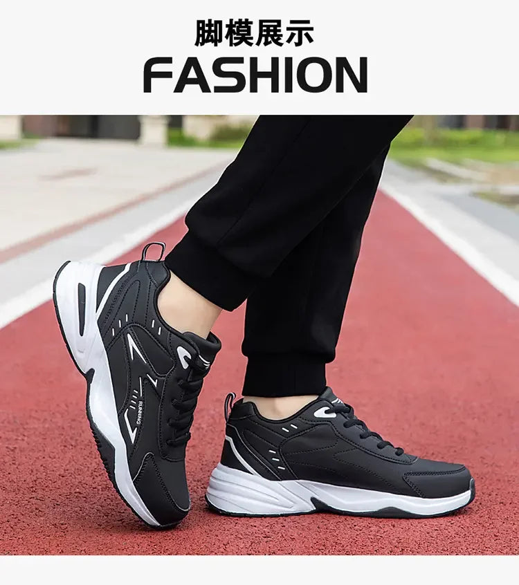 Thick Sole Versatile Clunky Sneaker for Men 2024 New Trend Mesh Lace Up Breathable Casual Sports Shoes Increased Soft Soles