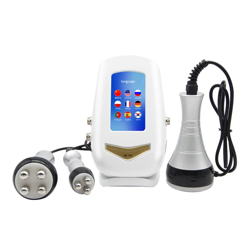 4/3IN1 Vacuum Ultrasonic Cavitation Radio Frequency Massage Lose Weight Slimming And Shaping Firming Skin Burn Fat Tender Skin