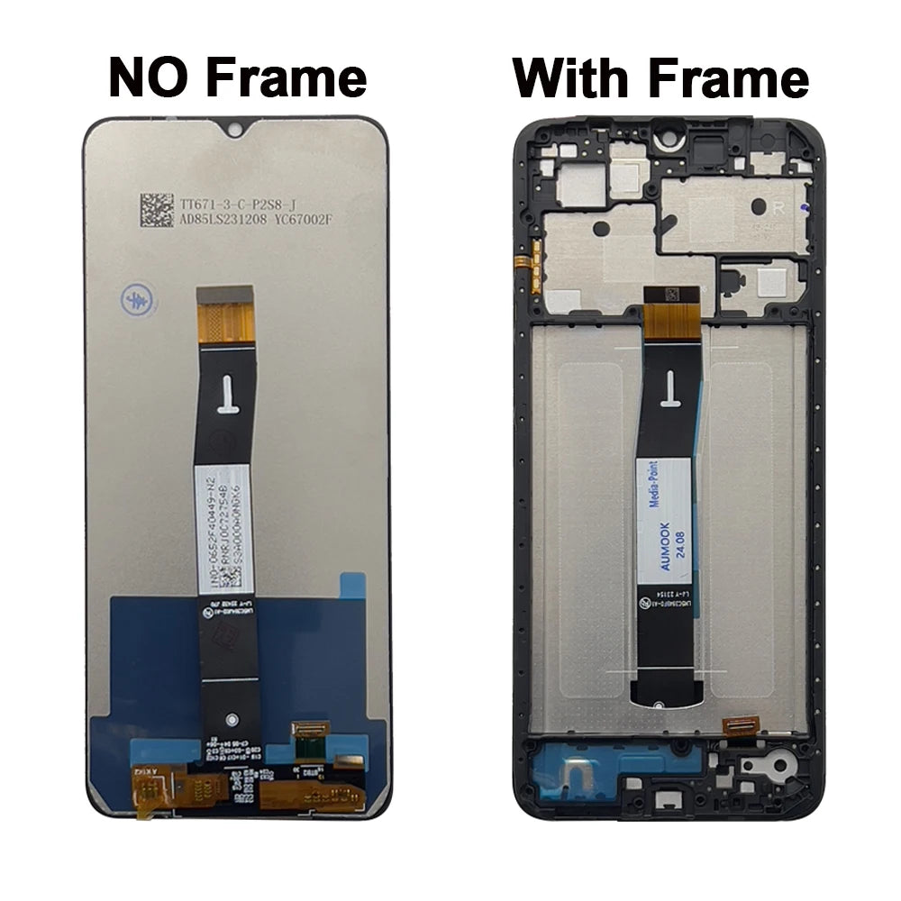 6.71" For Xiaomi Redmi 12C LCD Display Touch Screen Digitizer Assembly for Redmi 12C 22120RN86G 2212ARNC4L LCD Replacement Parts