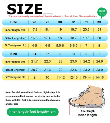 Four Seasons Children's Fashion Sports Shoes Boys' Running Leisure Breathable Outdoor Kids Shoes Lightweight Sneakers Shoes