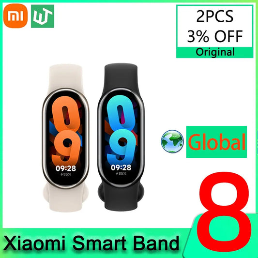 Global Version Xiaomi Mi Smart Band 8 Blood Oxygen 1.62'' AMOLED Display Fitness Tracker Smart Bracelet Wristband MIBand Fashion