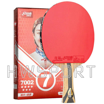 Original DHS 7 Star Table Tennis Racket Offensive 8 Star 9 Star Professional Ping Pong Racket ALC Carbon Paddle