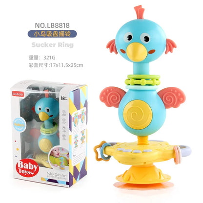 Baby cartoon soothing ringing toy fun sound effects nursery rhyme baby dining table suction cup puzzle early education toy