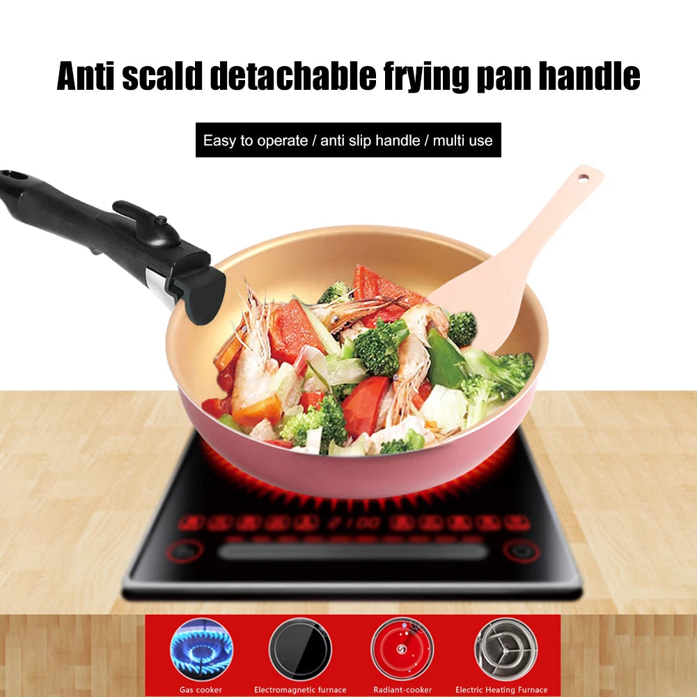 Tableware Detachable Replacement Clip Hand Grip Universal Ergonomic Kitchen Accessories Removable Pan Pot Handle for Cookware