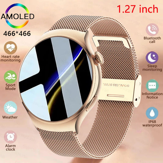 1.27-inch Smart Watch for Women NFC GPS Sport Trajectory Heart Rate Lady Watch Bluetooth Call Smartwatch For Huawei IOS Xiaomi