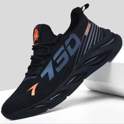 Men Casual Sport Shoes Breathable Lightweight Sneakers Outdoor Mesh Black Running Shoes Athletic Jogging Tenis Walking Shoes