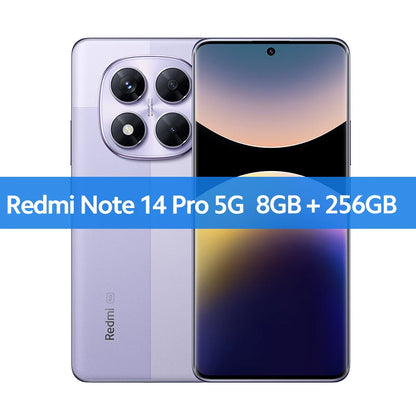 Global Version Xiaomi Redmi Note 14 Pro 5G Smartphone MediaTek Dimensity 7300-Ultra 200MP AI camera 6.67"AMOLED display NFC IP68