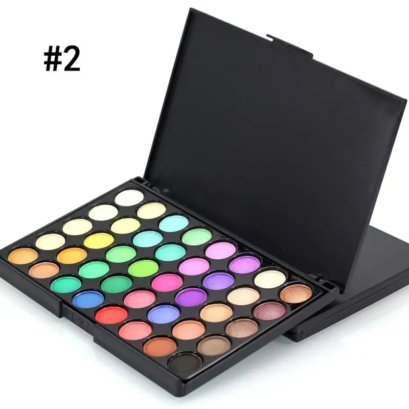 40/74/78 Colors Glitter Eyeshadow Palette Matte Waterproof Long Lasting Pressed Powder Cosmetics Kit  Fashion Women MakeUp Tools