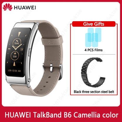 Huawei TalkBand B6 Smart Wristband Bluetooth 5.2 1.53 Inch AMOLED Screen Kirin A1 Processor Call Earphone Talk Band