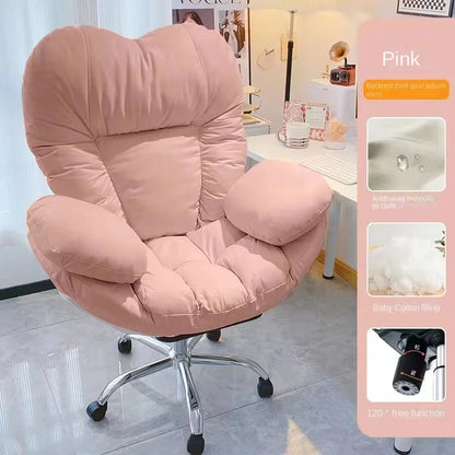 Lazy silla game Sofa Chair Office Chair Home Study Bedroom Chair Lifting Rotating Adjustable Widened Cushion with Foot Rest