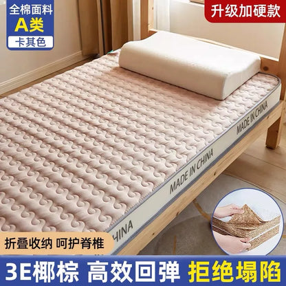 Cotton coconut mattress soft cushion latex household thickened spine protection soft mat tatami sponge mat for rent room special