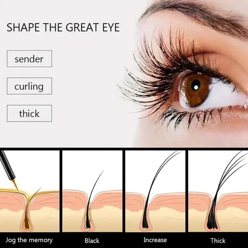 7 Days Fast Eyelash Growth nutrition Serum Natural Curl Health Volume & Thicken Eyelash Treatment Eyelash & Eyebrow Enhancer