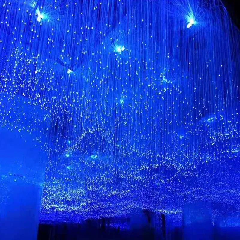 50~500PCS X 1mm 1~5 Meter Sparkle Flash Point Glow PMMA Plastic Fiber Optic Cable For DIY Curtain Waterfall Decorative Light