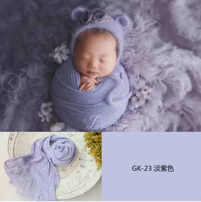 3 Meter seersucker wrap for newborn photography props,stretch baby wrap for photo shoot