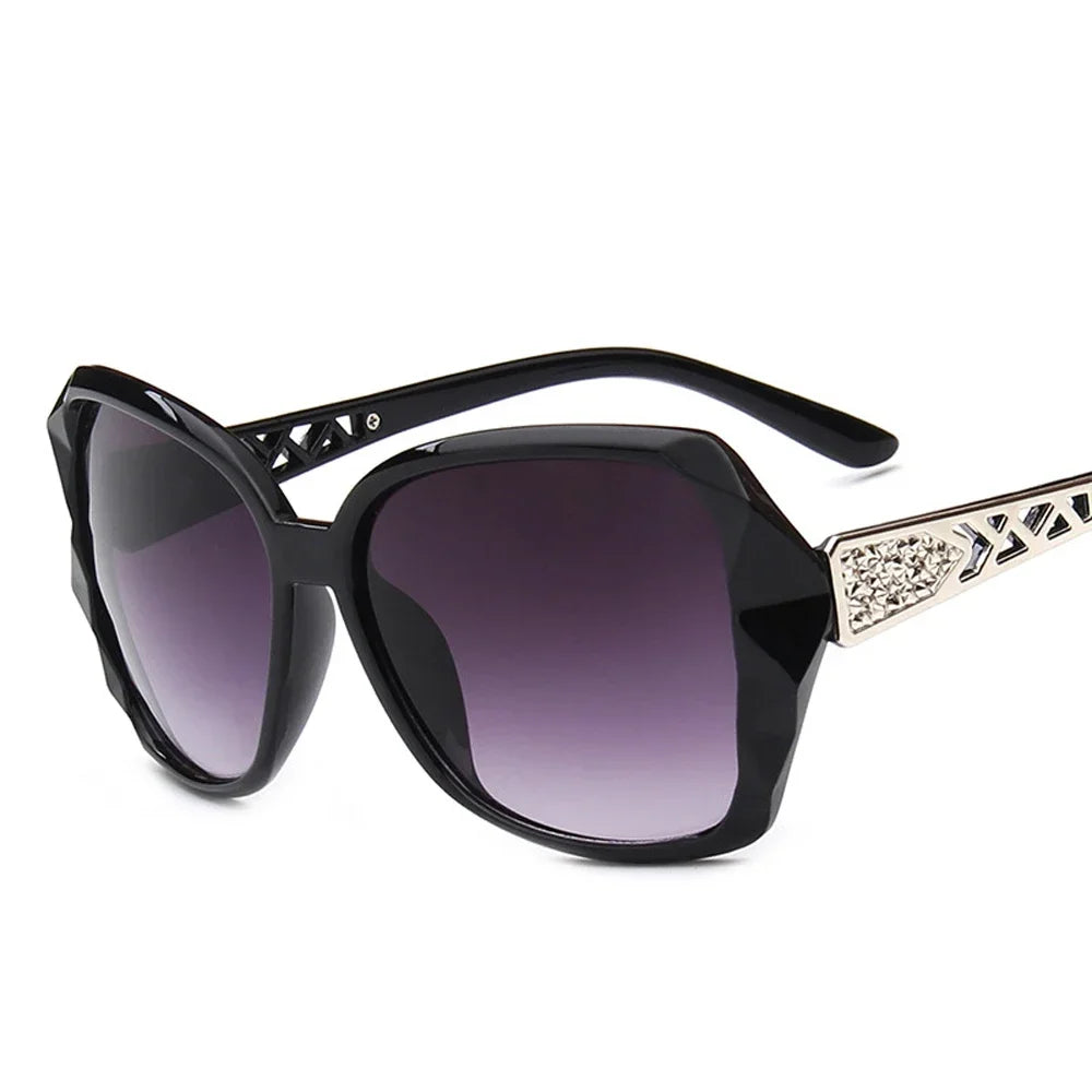 Fashion Big Purple Sunglasses Women Luxury Brand Square Sun Glasses Female Mirror Shades Ladies