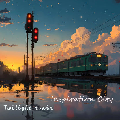 MAC Computer Ipad Tablet iphone Phone screen 6K HD Wallpapers screen Healing Dusk train illustration