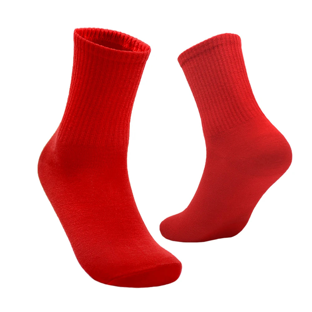 1/3 Red Christmas Socks Breathable FloorSocks  Men Women Yoga Socks Sports Socks Soft Wear-Resistant