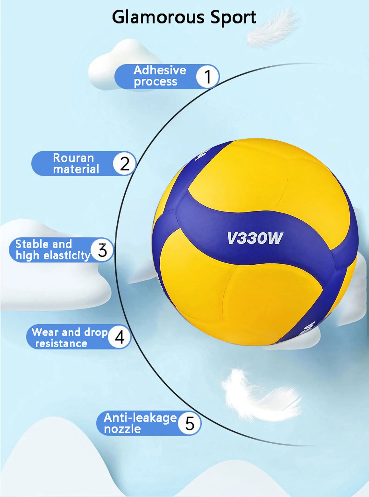 New Year Gift,New Model Volleyball,Model330,Competition Professional Game Volleyball