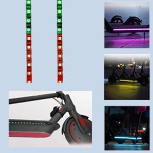 Waterproof Scooter LED Strip For Xiaomi M365 1s Pro Pro2 MI3 Electric Scooter Safety Night Light Flashlight Lamp Multiple Color