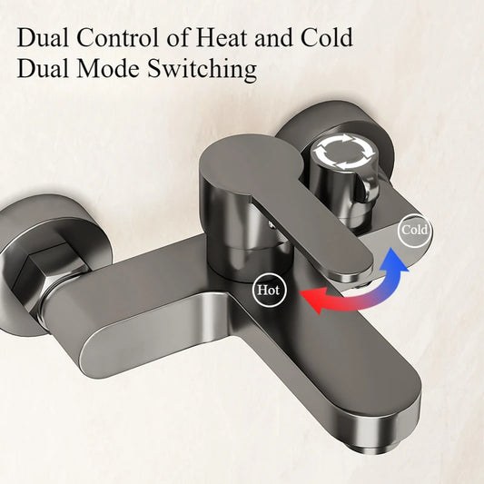 Bathroom Shower Faucet Mixing Valve Shower Shower Set Bathroom Bathtub Mixing Switch Triple Hot and Cold Faucet